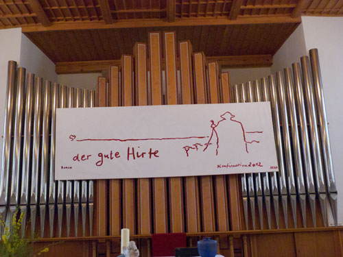 Orgel in der Kirche in Waldenburg